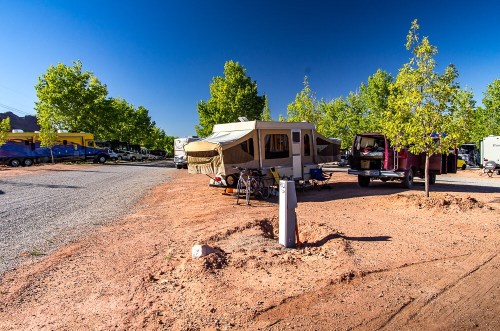 Not the fabulous campsite we had dreamed of.